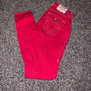 Red True Religion Jeans